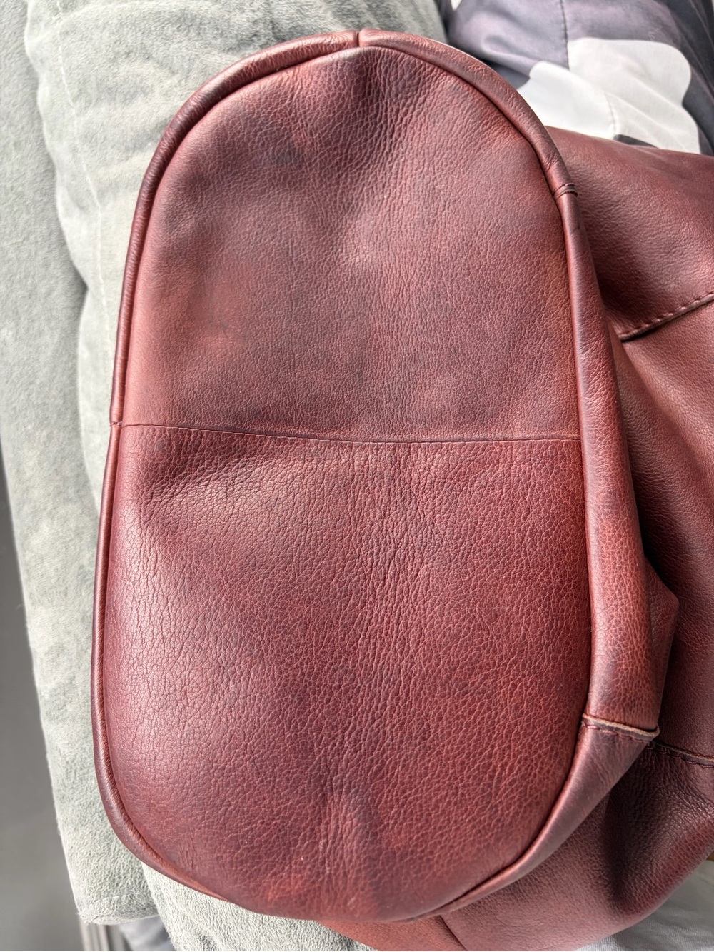 American Leather Co. Hobo Purse Bag Dark Brown - Picture 5 of 16